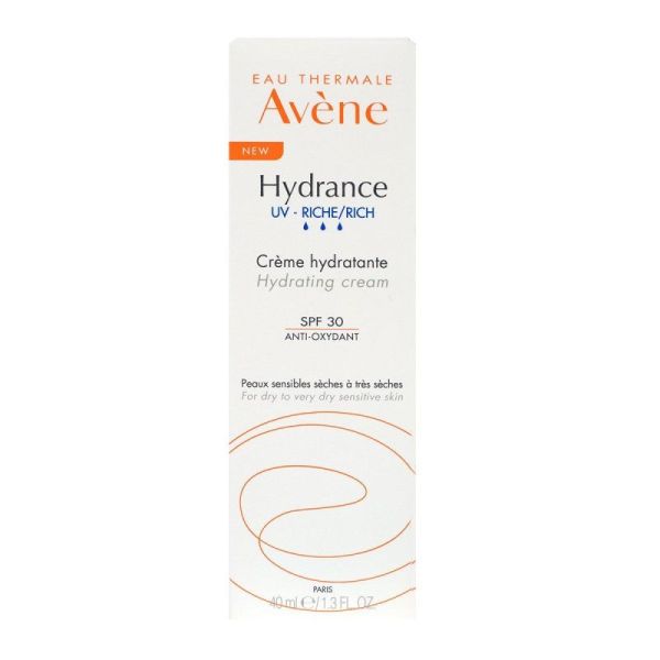 Avene Hydrance Uv Spf 30 Creme Riche 40ml