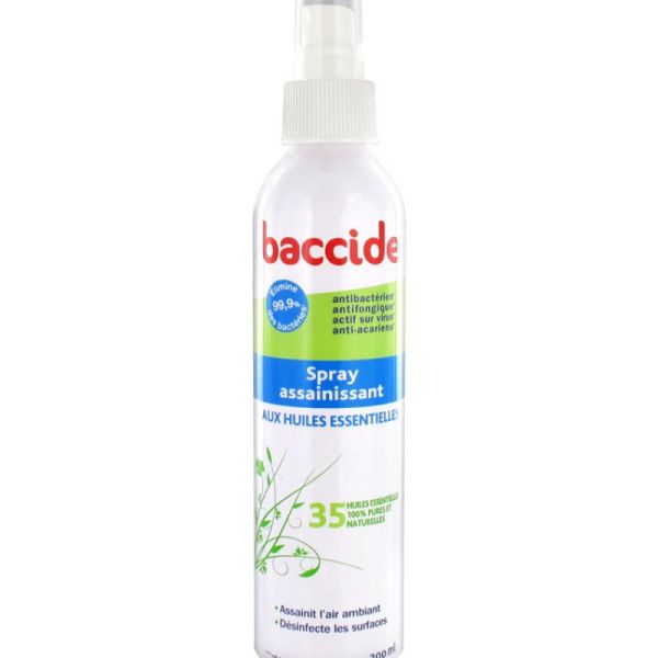 Baccide spray assainissant d'air aux huiles essentielles 200mL