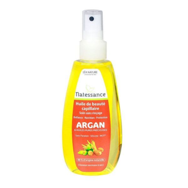 Huile de beauté capillaire à l'argan soin sans rinçage 160mL