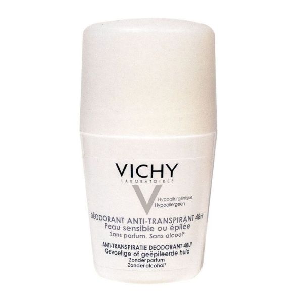 Vichy Déodorant anti-transpirant 48h peaux sensibles et épilées 50mL
