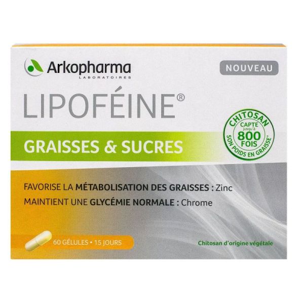 Lipofeine Graisses Et Sucres - 60 Gelules