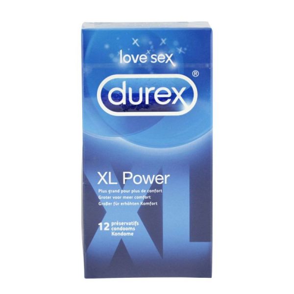Durex XL Power 12 préservatifs