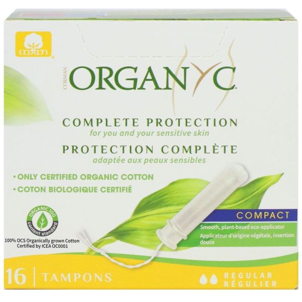 Organyc Tampon Appli  Regular Bte 16