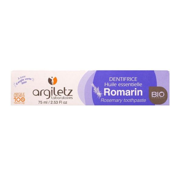 Argiletz Dentifrice Romarin Bio 75 Ml