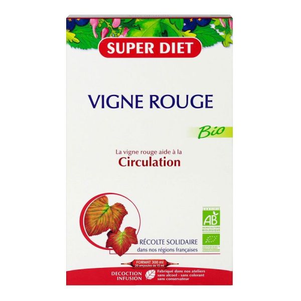 Vigne rouge bio 20x15ml