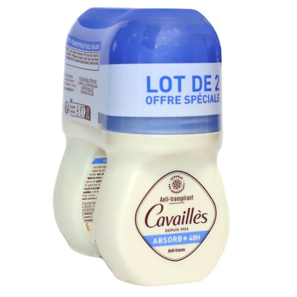 Cavailles Deo Roll-On  Absorbeffi 48H X2
