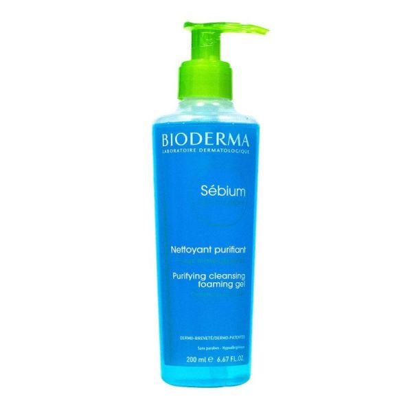 Bioderma Sébium gel moussant nettoyant purifiant 200mL