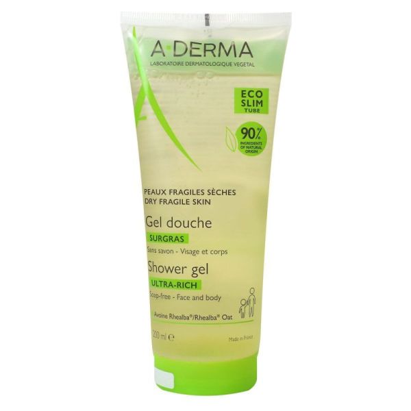 Aderma Gel Douche Surgras Tb200ml