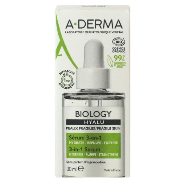 Aderma Biology Hyalu Serum 3En1 30Ml