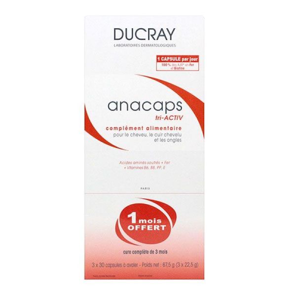 Anacaps tri-activ cheveux et ongles 3x30 capsules