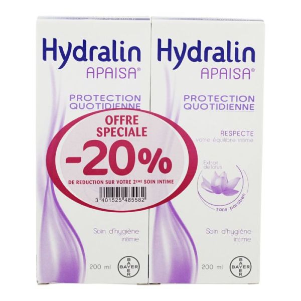 Hydralin Apaisa Lot De 2 -20