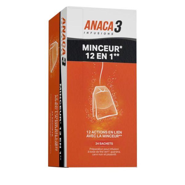 Anaca3 Infusion Minceur 12en1 Sachet 24