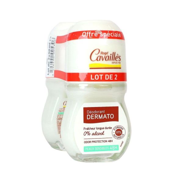 Cavailles Lot2 Deo Dermato A/odeu Roll-on