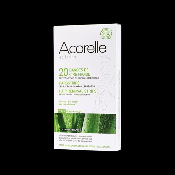 Acorelle Bandes Cire Froide 20unites Corp