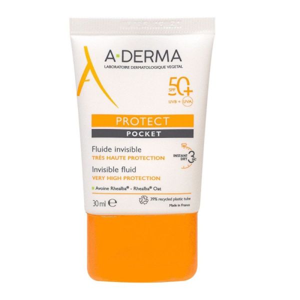 Aderma Sol Fluide Invis Pock Spf50 200Ml