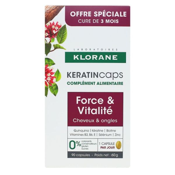 Klorane Keratincaps Caps Bt90