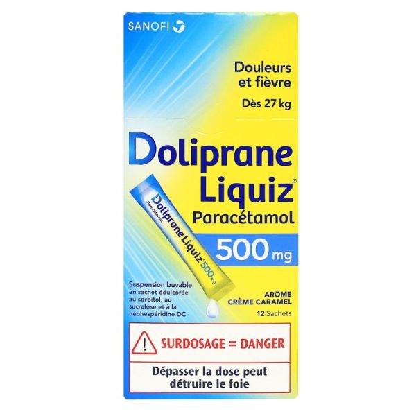 Dolipraneliquiz 500mg Sach 12