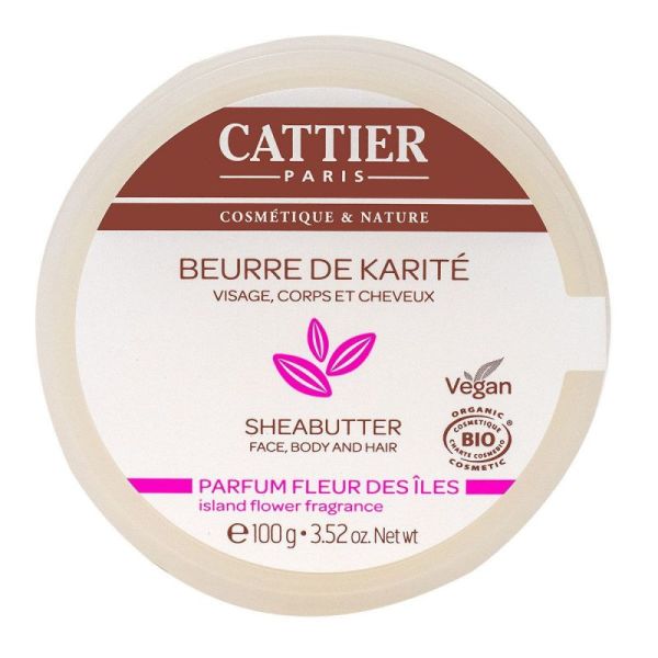 Cattier Beur Karite Fleur100g