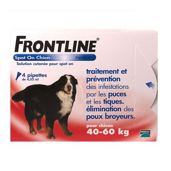Frontline Chien 40-60 Kg 4 Doses