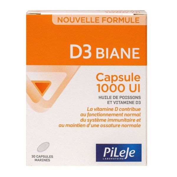 D3 Biane 1000UI 30 capsules marines