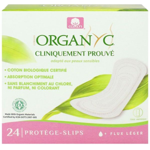 Organyc Protege Slip Bte 24 100%bio