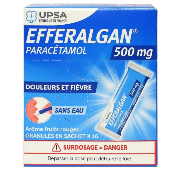 Efferalgan Fru 500Mg Gle Sac16