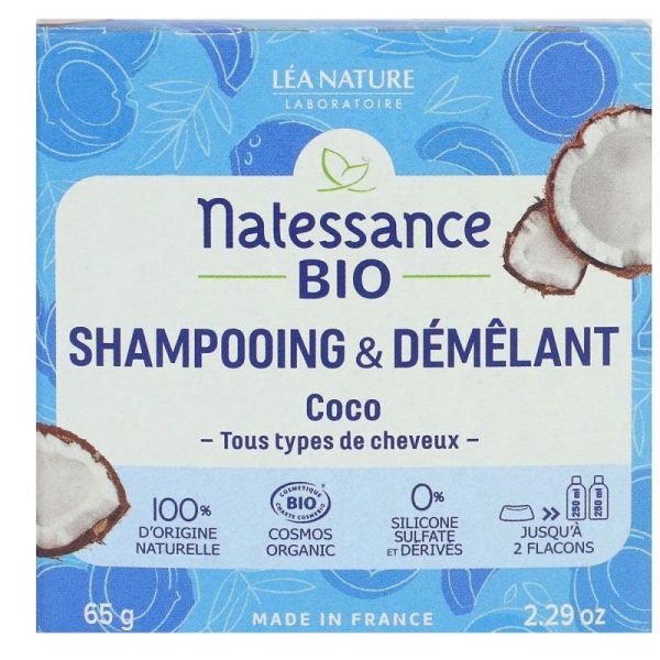 Natessance Coco Shp Amp Demelant Bio 65G