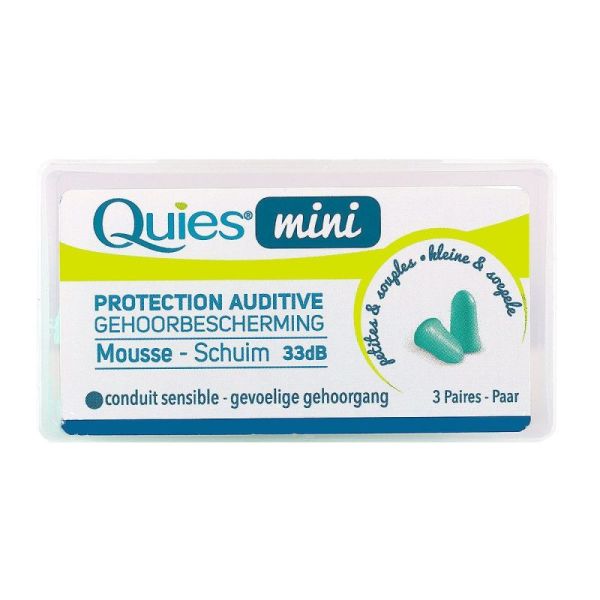 Achat / Vente Quies Protection auditives mini en mousse, 8 paires