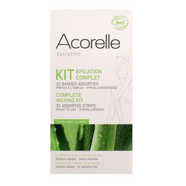 Acorelle Bandes Kit Epil Bd+soin Bt32