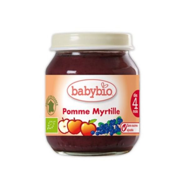 Babybio petit pot pomme/myrtille 130g