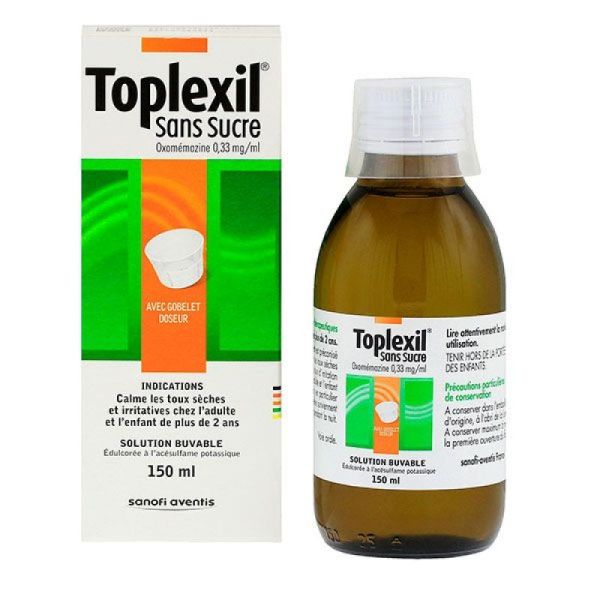 Toplexil sirop sans sucre 150ml