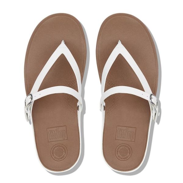 Fitflop leather sandals urban white taille 39