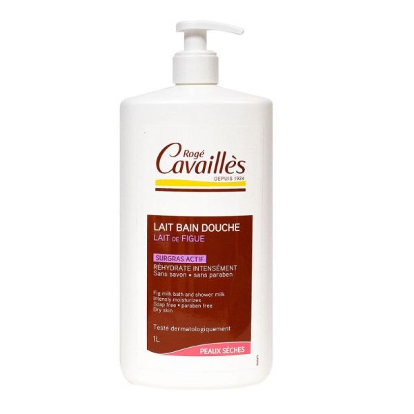 Cavailles Bain Douche Lait Surg Figue 1l