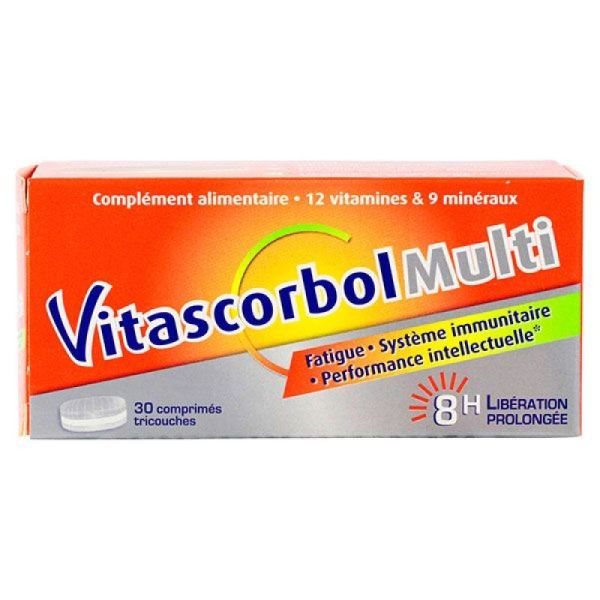 Vitascorbol multi 30 comprimés tricouches