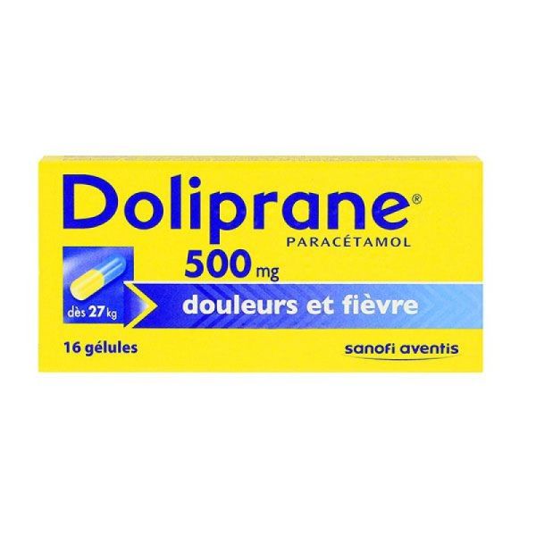 Doliprane 500mg Gel16