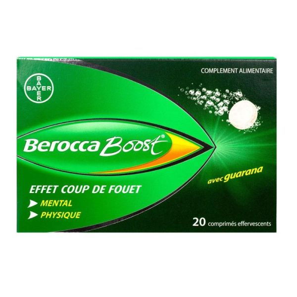 Berocca Boost effet coup de fouet 20 comprimés effervescents