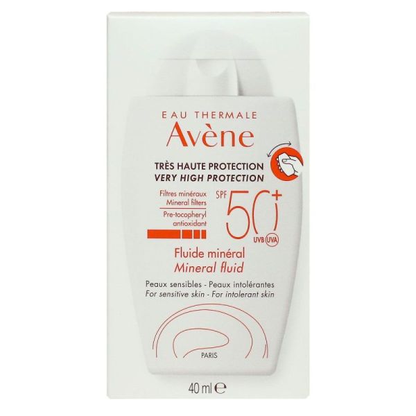 Avene Solaire 50 Fluide Mineral 40Ml