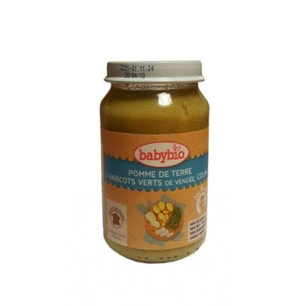 Babybio 6mois Pomme de terre/haricots/colin Pot 200g