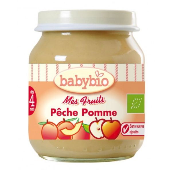 Babybio petit pot pêche et pomme 130g