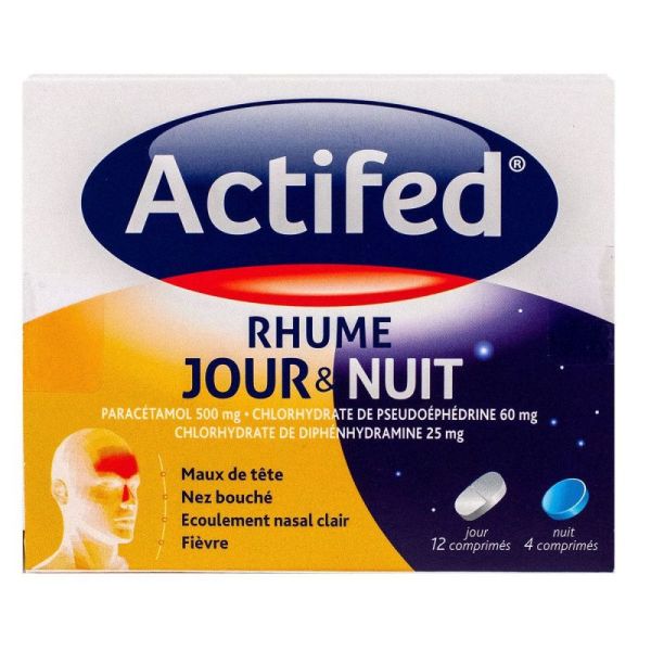 Actifed Jour + Nuit Cpr B/16