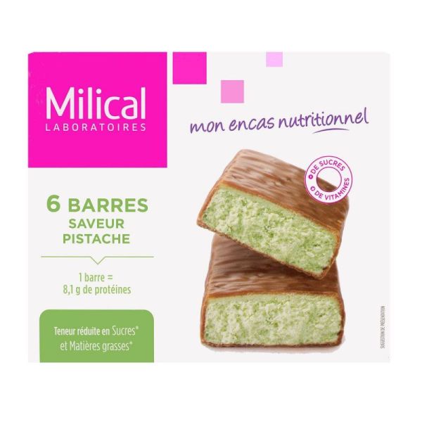 Milical Barres Hp Choco/pistaches X6