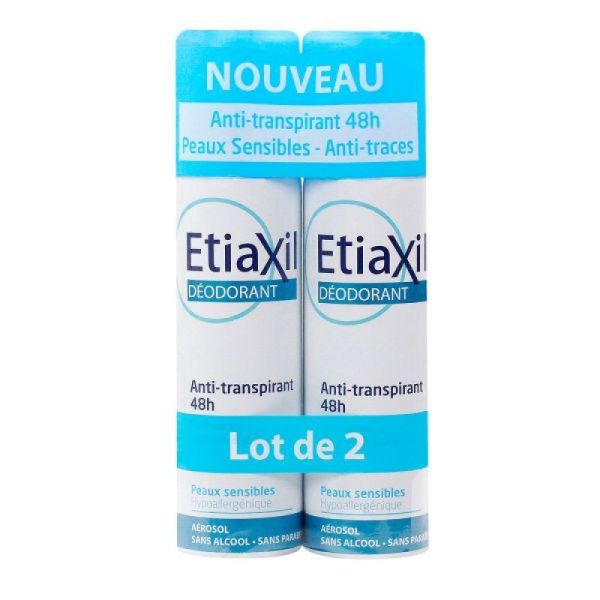 Etiaxil déodorant anti-transpirant 48h lot de 2