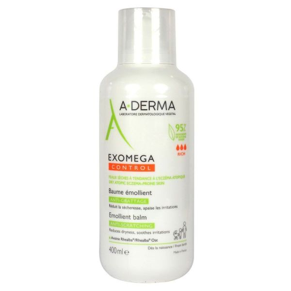 Aderma Exomega Control Baum Emol Fl400ml