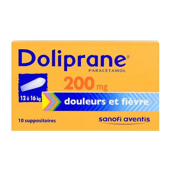 Doliprane 200mg Suppo Bt10