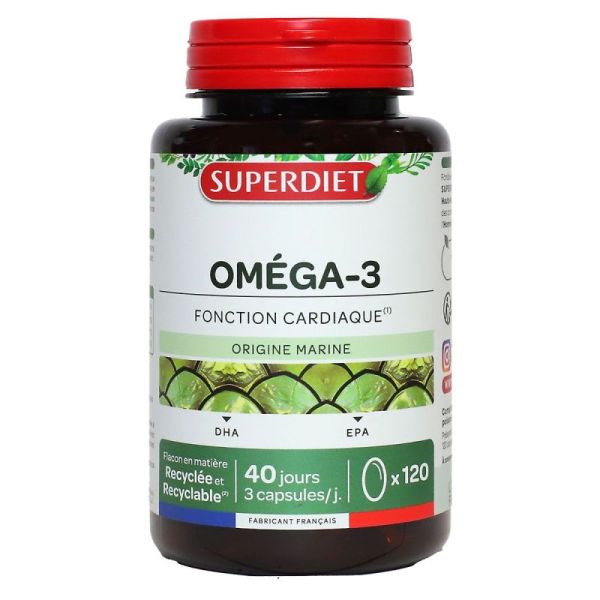 Superdiet Omega3 Bte 120