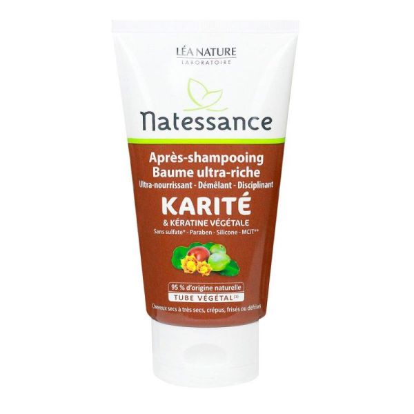 Après-shampooing baume ultra-riche Karité & kératine végétale 150mL