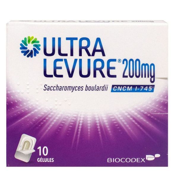 Ultra Levure Biocodex 200mg 10 gélules