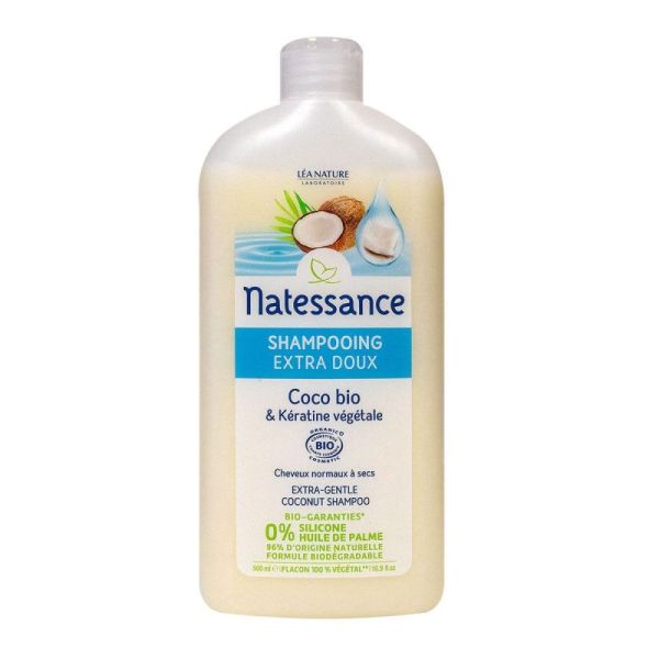 Natessance Coco Sha Amp Keratine Bio 500ml