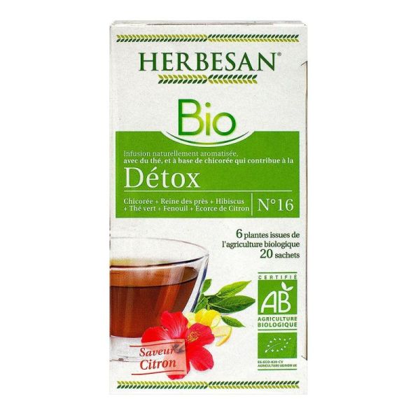 Herbesan Infus Chicoree Detox Bio 20 Sach