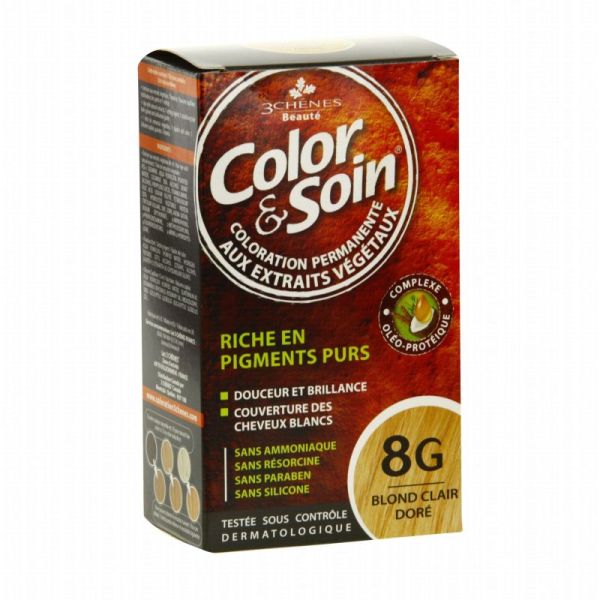 3 Chnes Colorampsoin 8g Blond Claire Dore